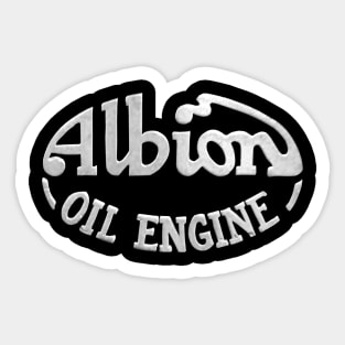 Vintage Albion Oil Engine logo Sticker